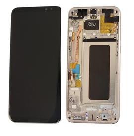 LCD Дисплей за Samsung SM-G955F Galaxy S8 Plus + Тъч скрийн + рамка  Златен Оригинал
